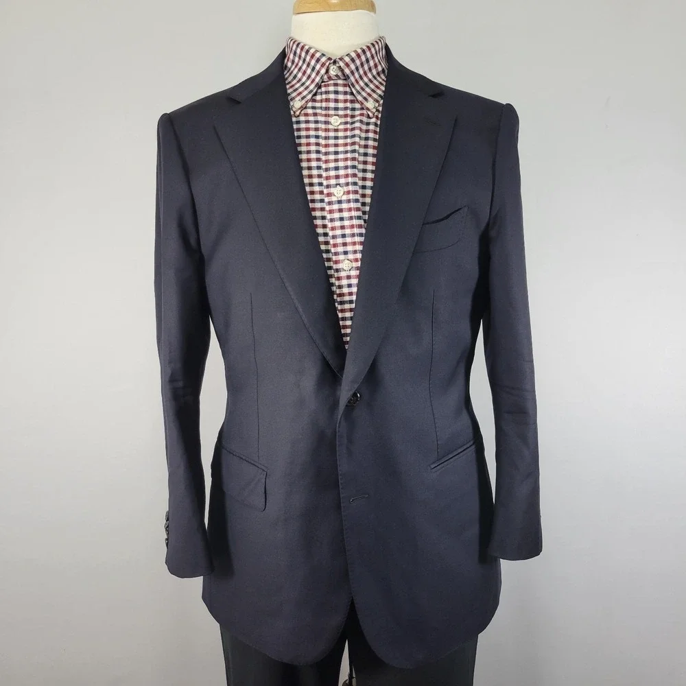 Suitsupply Lazio Int Men's Sport Coat Blazer Surgeon Cuff Deep Navy Vitale 44S - Picture 1 of 16